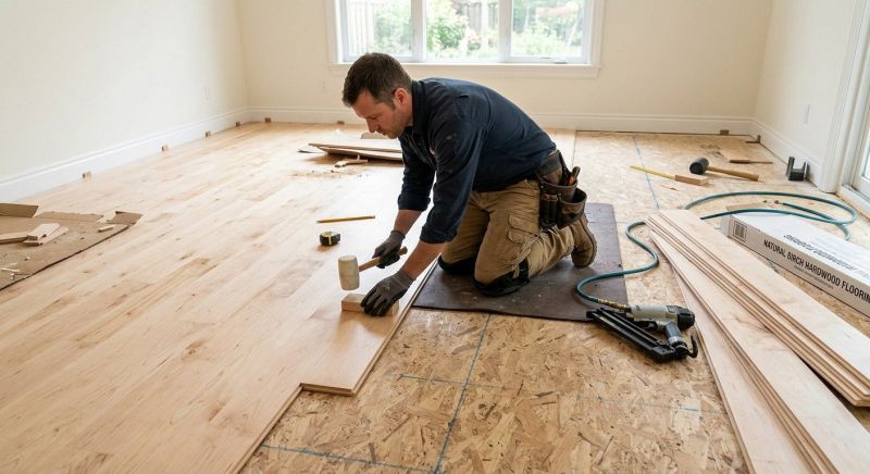 Birch Floor Installation in Loveland, CO