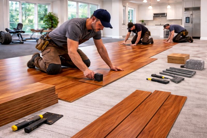 Cherry Floor Installation in Firestone, CO
