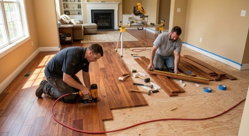 Cherry Floor Installation in Firestone, CO