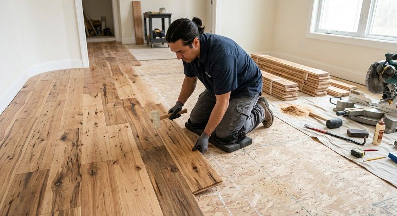 Hickory Floor Installation in Loveland, CO