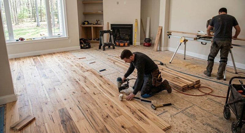 Hickory Floor Installation in Loveland, CO