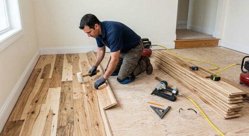Hickory Floor Installation in Loveland, CO