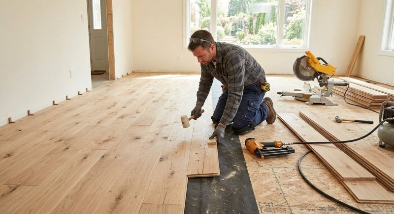 Oak Floor Installation in Timnath, CO