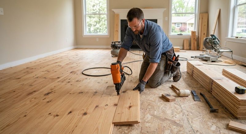 Pine Floor Installation in Loveland, CO