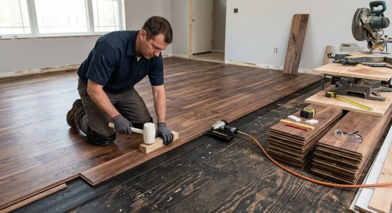 Walnut Flooring Installation in Loveland, CO